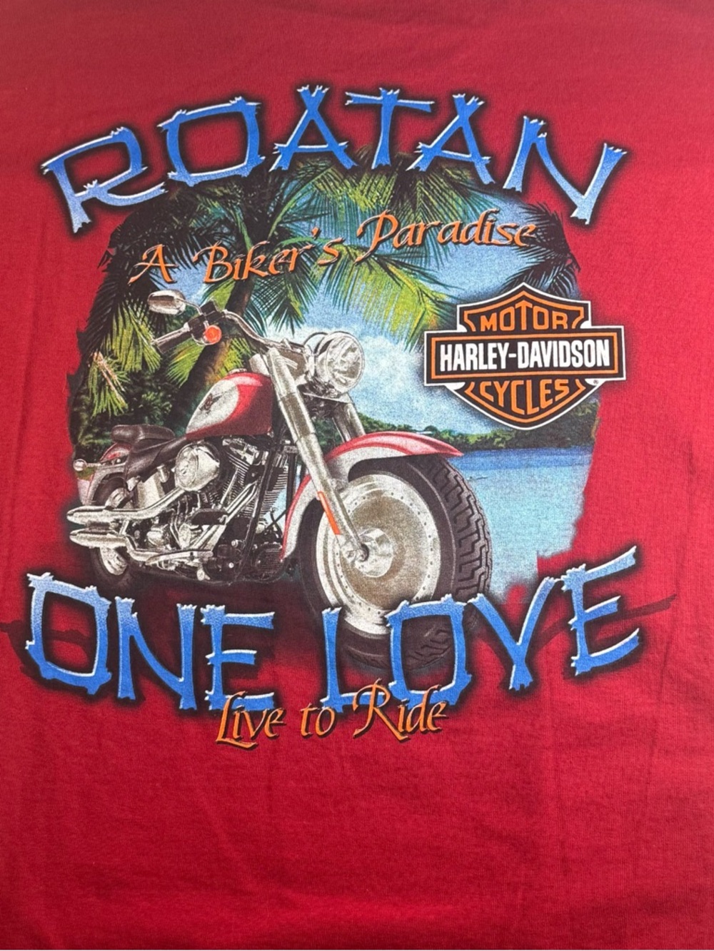 Harley-Davidson Red Short-Sleeve Motorcycles Graphic Tee - Picture 2 of 7